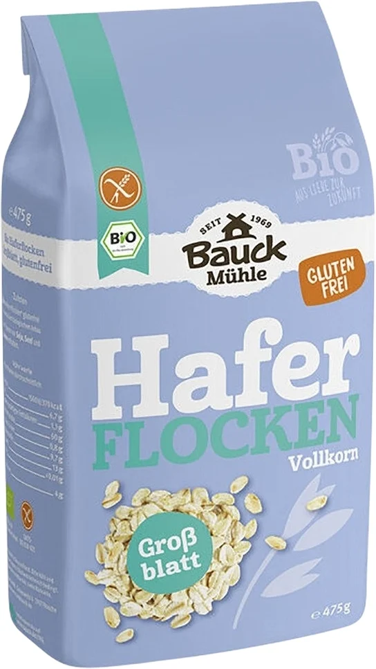 Bauckhof fiocchi d'avena a foglia larga senza glutine 475g