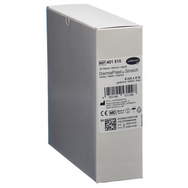 DermaPlast STRETCH benda elastica di garza 4cmx4m bianco 20 pezzi