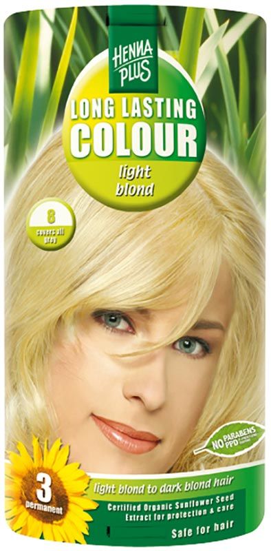 HENNA PLUS Colore a lunga durata 8 biondo chiaro
