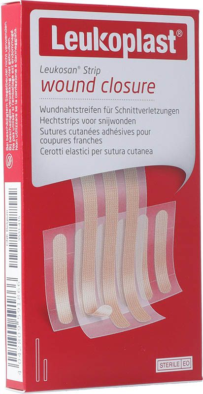 LEUKOPLAST striscia di chiusura avvolta 3x75mm noi 2 x 5 pezzi
