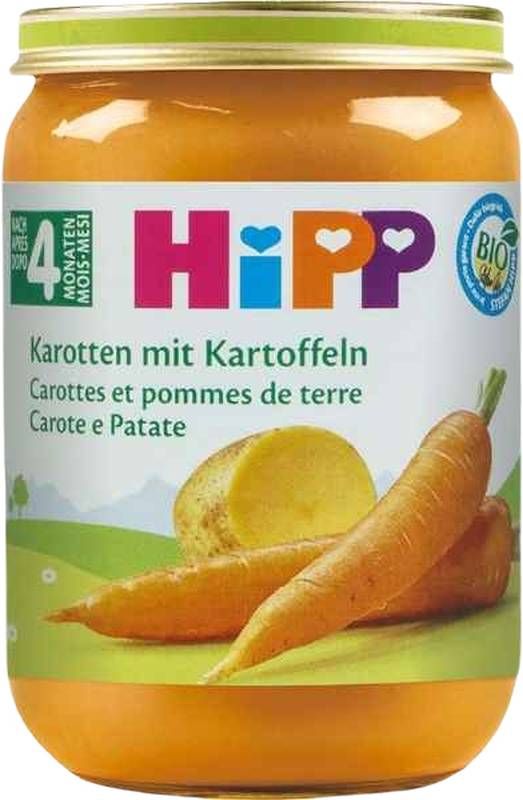 HIPP Barattolo di carote e patate precoci biologiche 190g