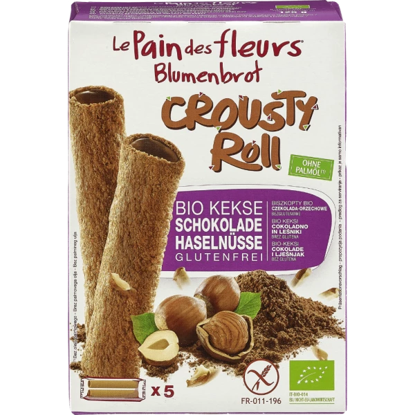 ROTOLO DI CROSTA cacao e nocciole bio gf 125g