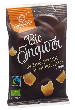 LANDGARTEN Cioccolato fondente allo zenzero biologico equosolidale 70g