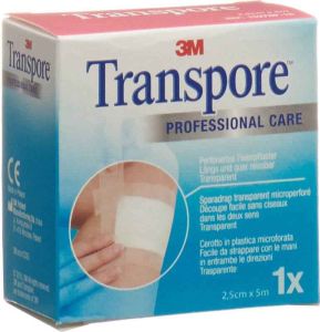 3M Transpore gesso adesivo 5mx25mm ricarica