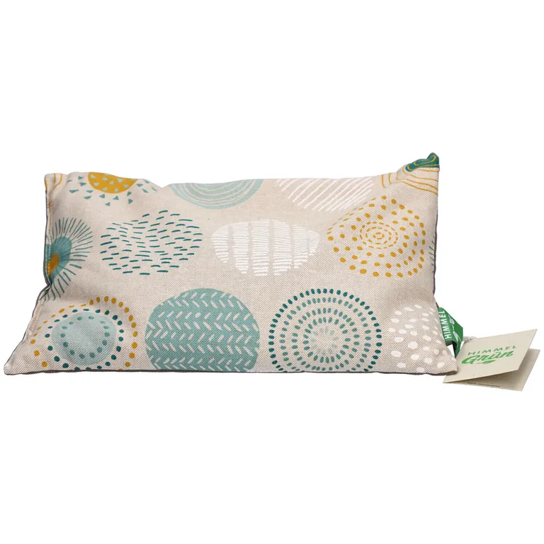 Cuscino verde cielo con semi d'uva 30x20cm cerchi