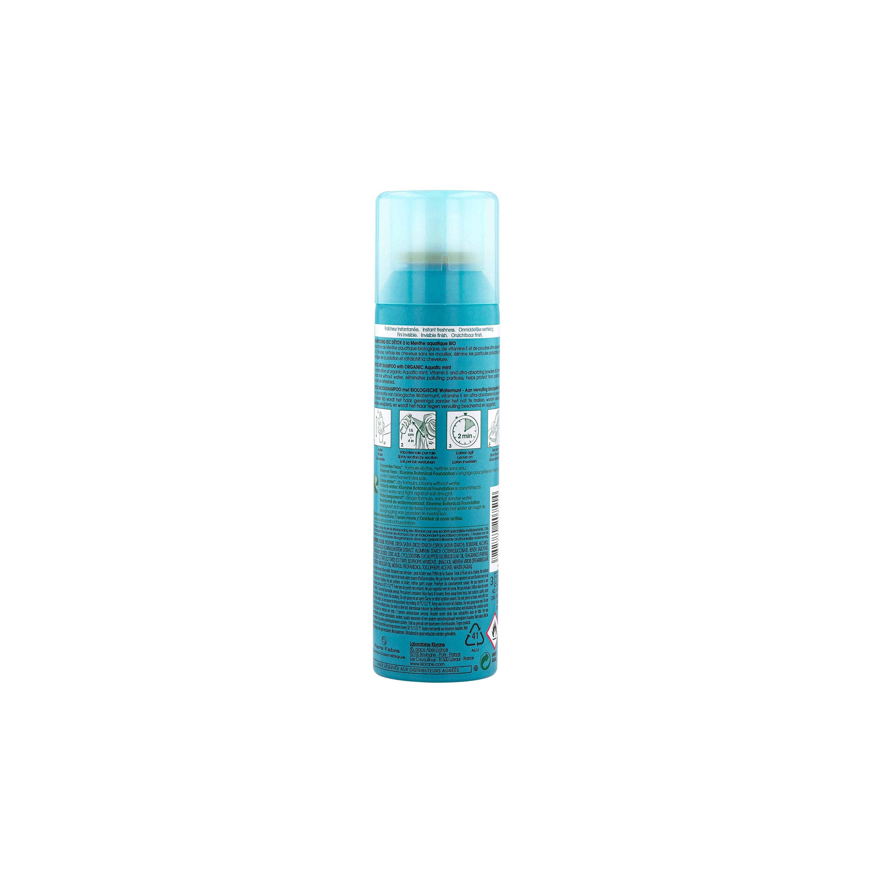 Klorane Shampoo secco Detox Acqua Menta 150ml