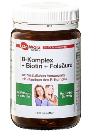 DR. WOLZ Complesso B+Biotina+Acido folico Compresse 300 pezzi