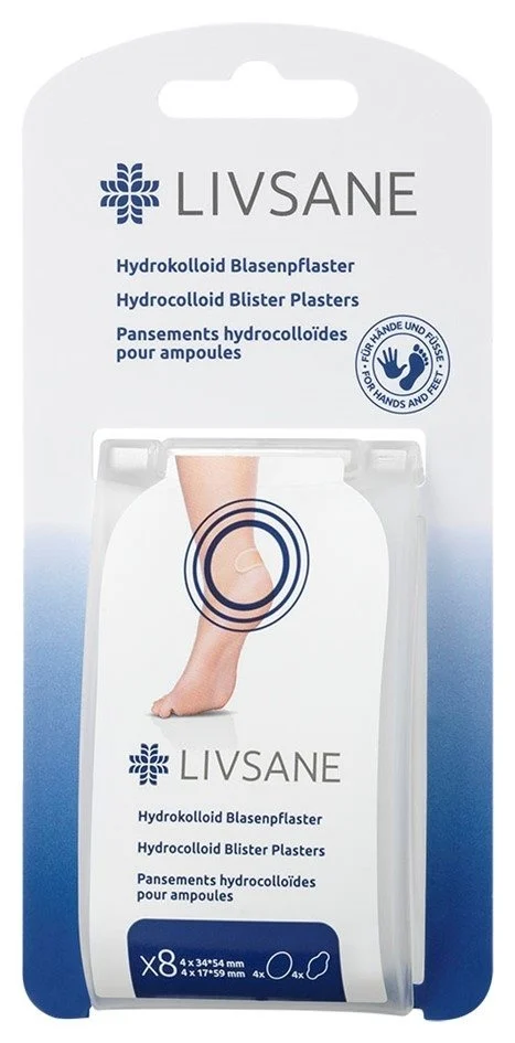 Livsane cerotti idrocolloidi per vesciche 8 pezzi