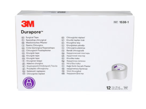 3M DURAPORE rotoli di seta 50mmx9,14m 6