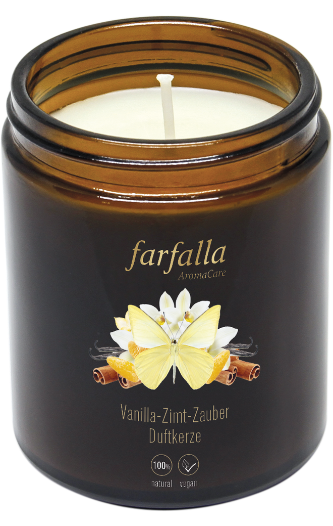 Candela profumata FARFALLA Vaniglia-Cannella-Magica