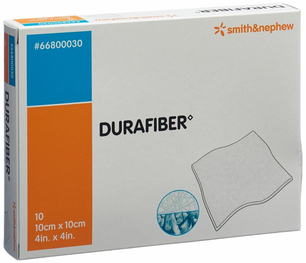 DURAFIBER medicazione per ferite 10x10cm sterile 10 pezzi