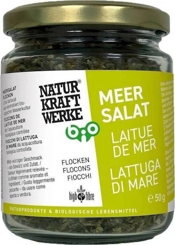 NaturKraftWerke Fiocchi di lattuga di mare Bio 50 g