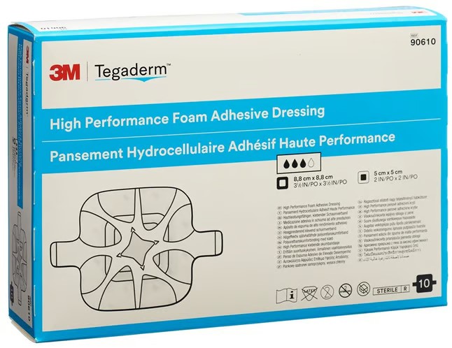 3M TEGADERM FOAM HP schiuma compressa 5x5cm adesivo 10 pezzi