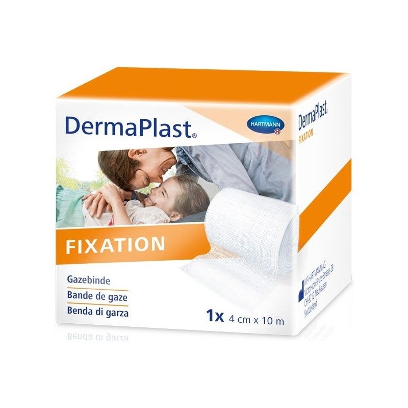 DermaPlast benda di garza con bordo 4cmx10m 10 pezzi