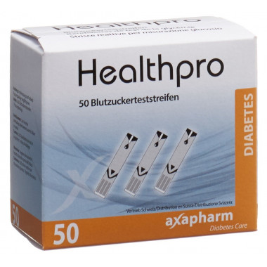 Strisce reattive per la glicemia Healthpro Axapharm 50 pezzi