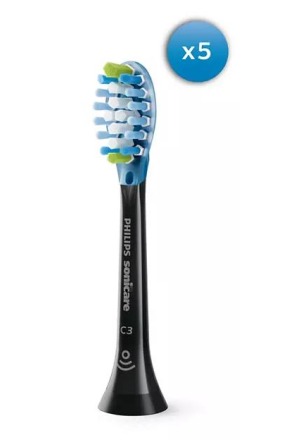Philips Sonicare C3 Premium Plaque Def nero 5 pezzi
