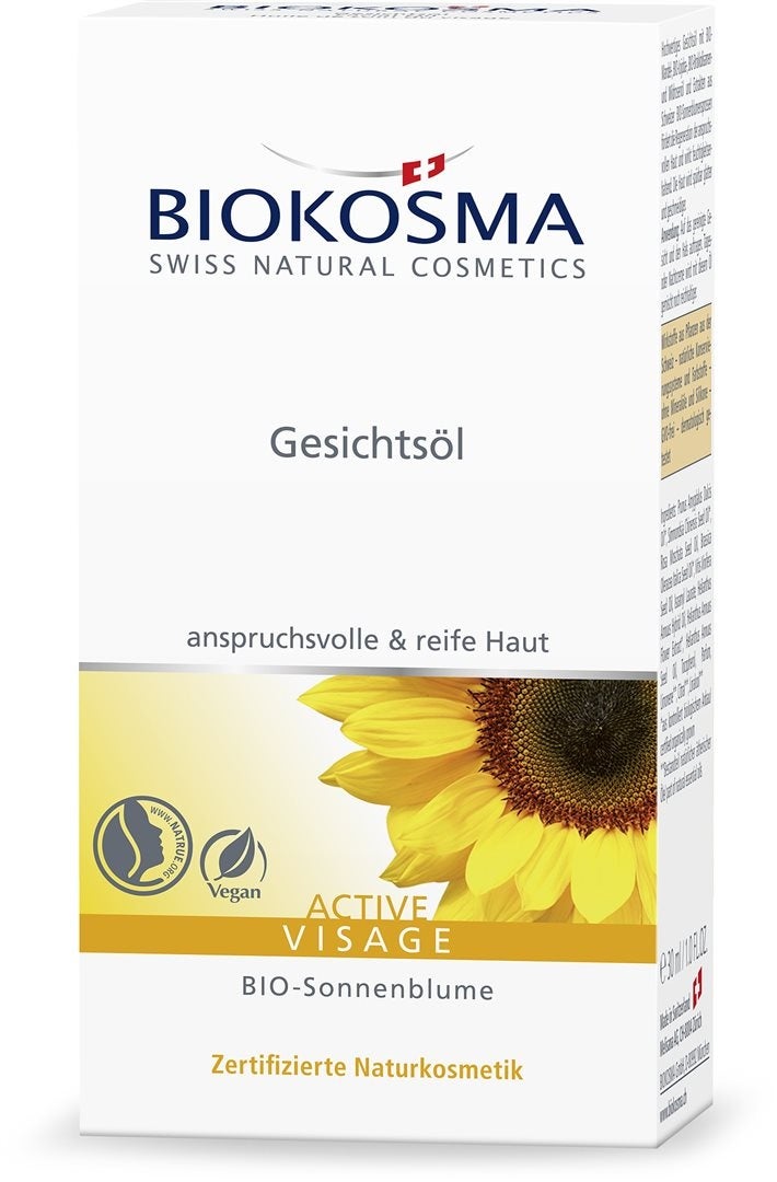 BIOKOSMA ACTIVE Visage Gesichtsöl mit Pipette 30ml