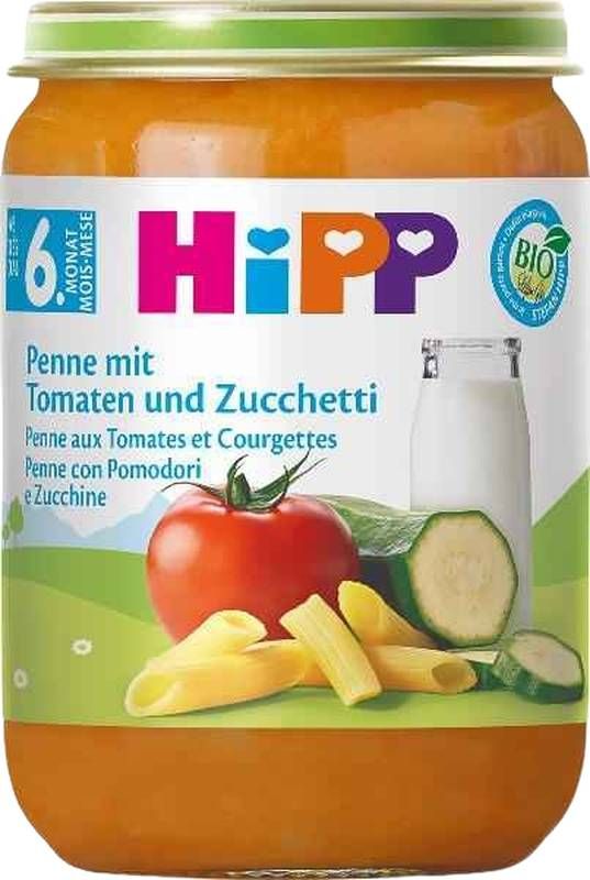 HIPP pasta biologica pomodoro zucchine vasetto 190g