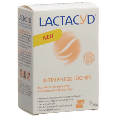 Salviette intime Lactacyd confezionate singolarmente 10 pezzi