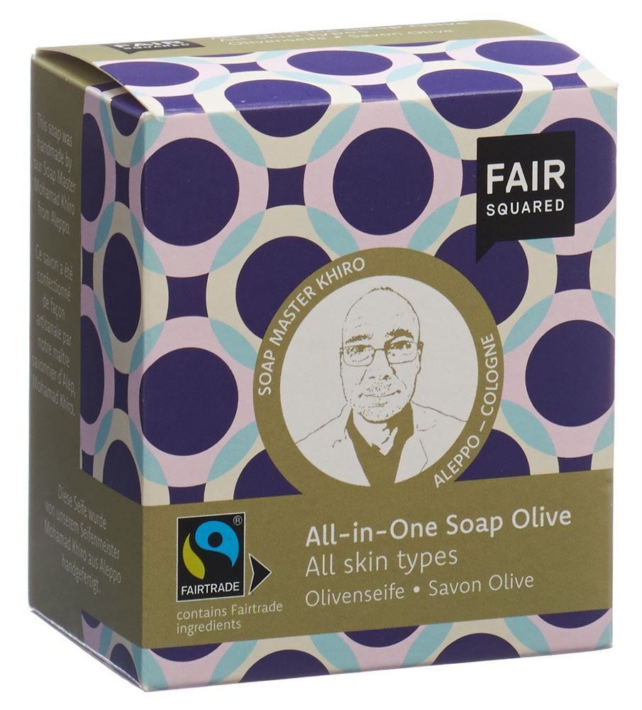 FAIR SQUARED Sapone Tutto in Uno Oliva 2 x 80g