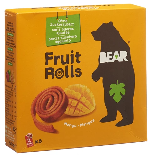 BEAR Rotoli di frutta Mango 5 sacchetti 20g