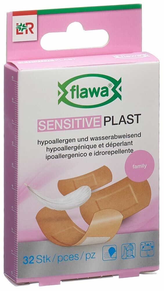 Flawa Sensitive Plast strisce di gesso 3 misure 32 pezzi