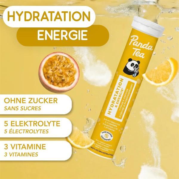 Panda Tea Idratazione limone e frutto della passione Compressa effervescente 20 pezzi