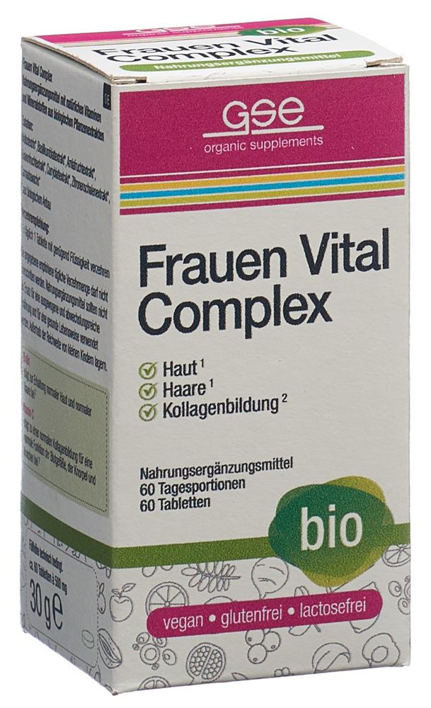 GSE Complesso Vitale Donna Compresse in vetro biologico 60 pezzi