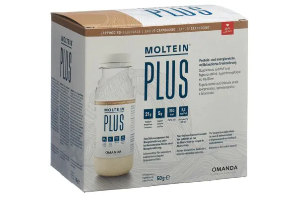 Moltein PLUS 2.5 Cappuccino 6 Fl 50g