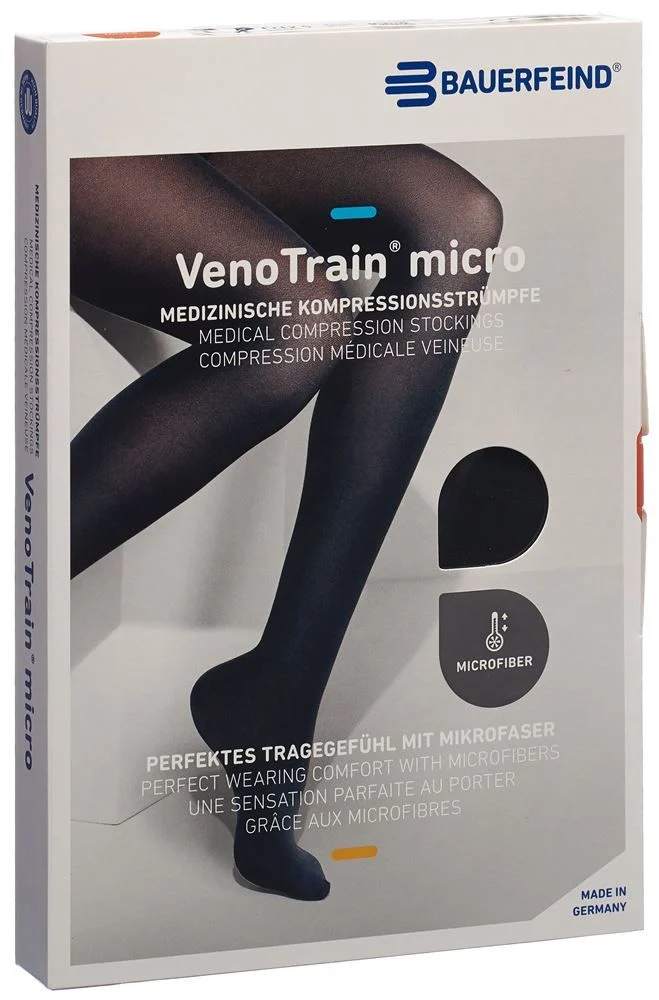 Bauerfeind VT MICRO AG KKL2 M n/l piede aperto punta nera 1 coppia