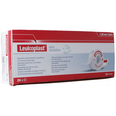 Silicone sensibile alla pelle Leukoplast 1,25cmx2,6m rotolo 24 pezzi