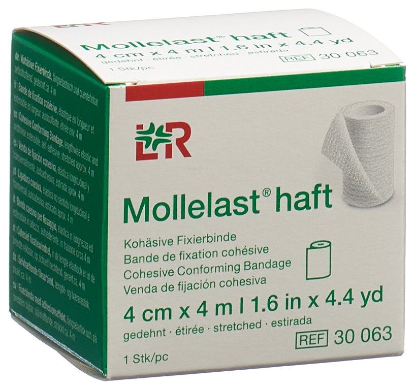 Benda adesiva di fissaggio MOLLELAST 4cmx4m bianco