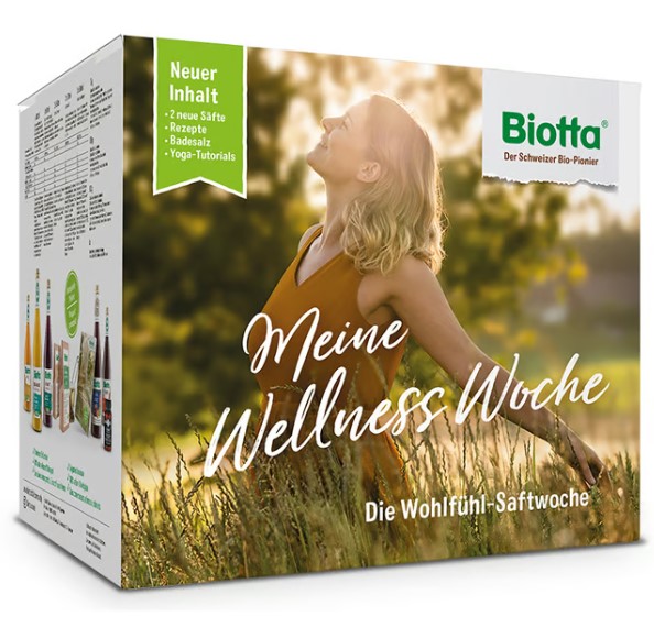 Cartone biologico della Settimana del Benessere BIOTTA
