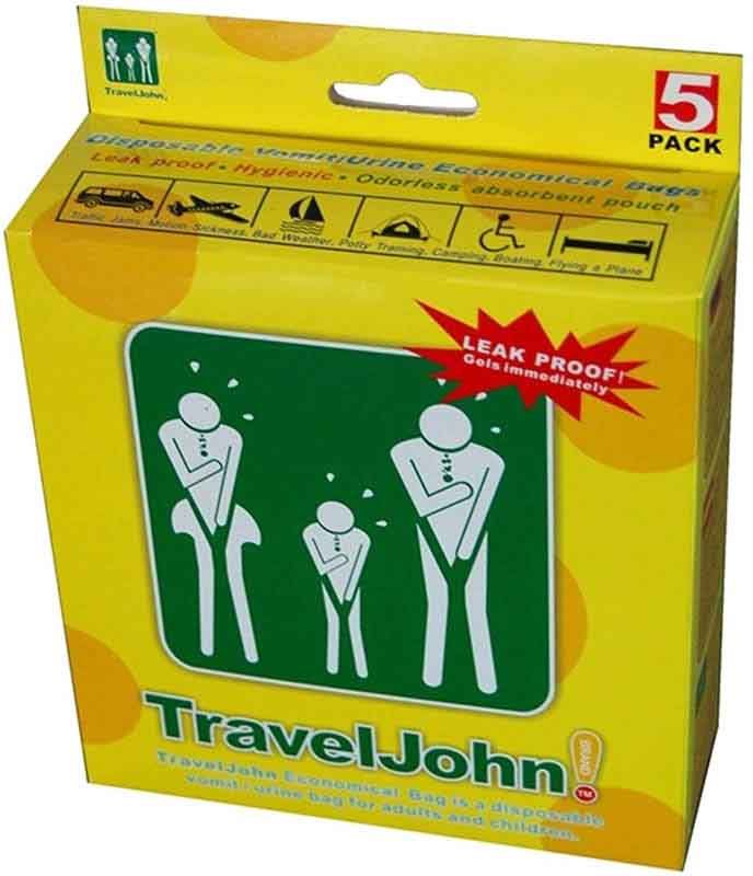 TravelJohn borsa per schiacciamento 5 pezzi