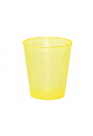 Coppetta per medicinali Gribi 30ml giallo 75 pezzi