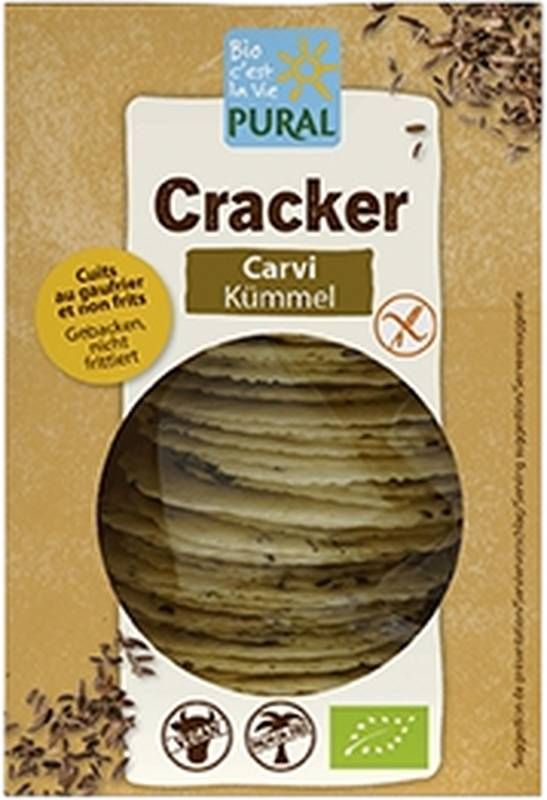 Cracker al cumino Pural senza glutine 100g