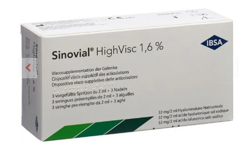 Sinovial HighVisc Inj Sol 1,6% nuovo 3 Fertspr 2ml