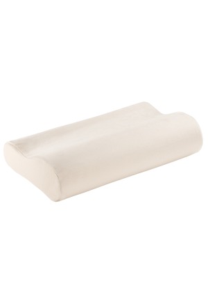 ELSA cuscino per il collo 50x11cm fodera in velluto écru