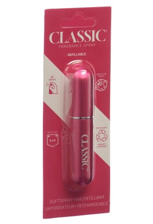 Profumo spray CLASSIC ricaricabile rosa