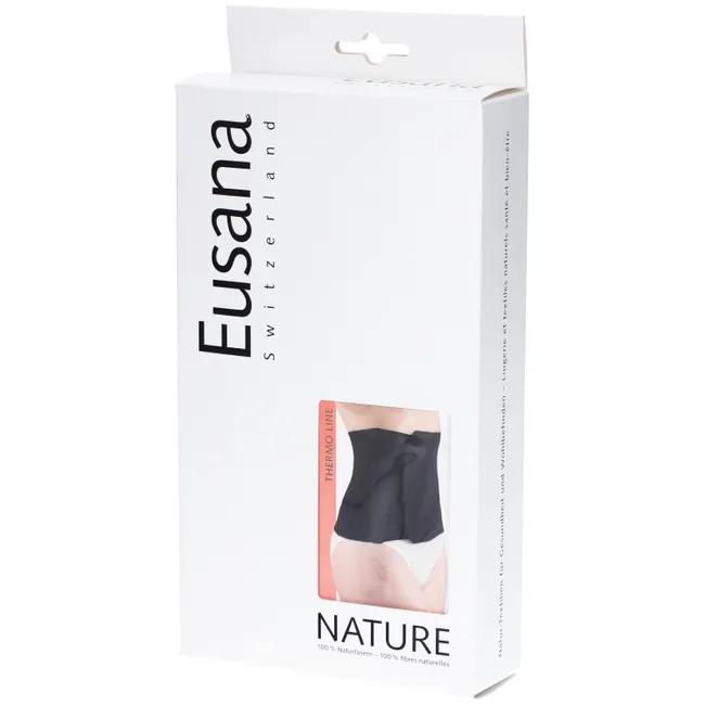 EUSANA scalda reni con chiusura a velcro L nero