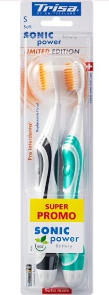 Trisa SONICPOWER Battery Pro Interdental DUO 2 pezzi
