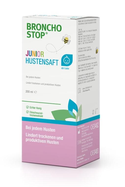 Bronchostop Junior sciroppo per la tosse bottiglia di vetro 200 ml