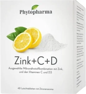 PHYTOPHARMA Zinco + C + D pastiglie Btl 48 pezzi