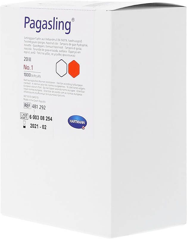 Tampone di garza PAGASLING misura 3 2 x 500 pezzi