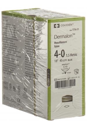 DERMALON 45cm blu 4-0 C-13 36 pezzi