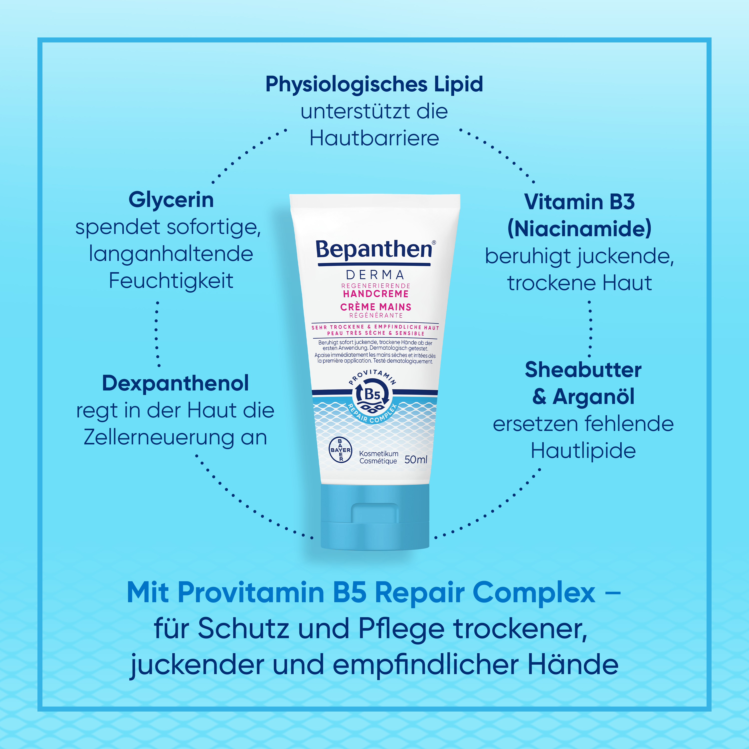 Bepanthen® DERMA Crema mani rigenerante 50ml