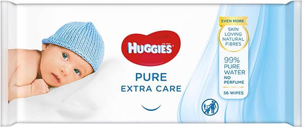 HUGGIES Salviette umidificate per bambini Pure Ext Care 56 pezzi