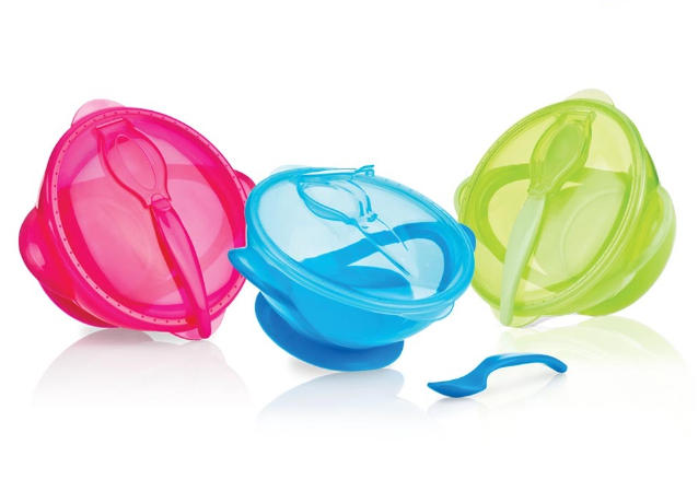 Ciotola per porridge Nuby con ventosa e cucchiaio 400ml