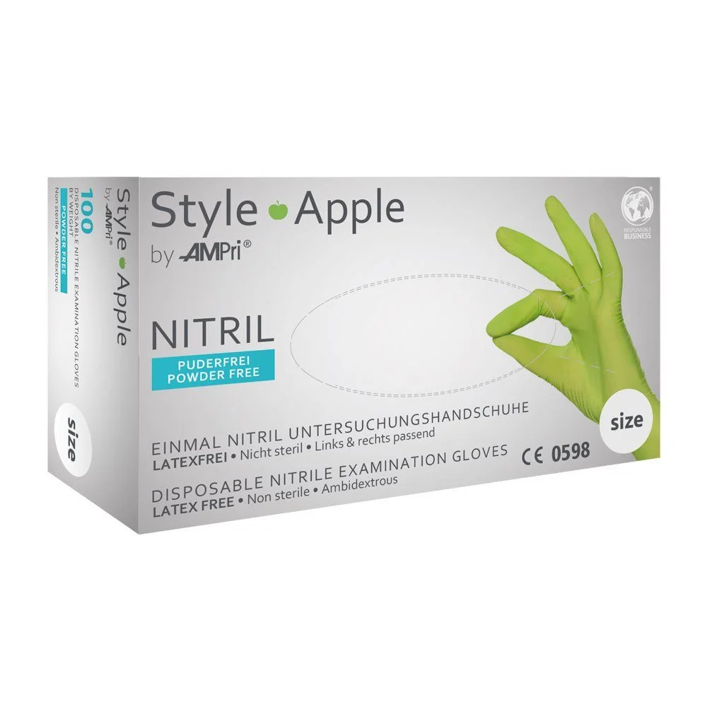 Ampri Nitrile HS Stile M Mela Scatola 100 pezzi