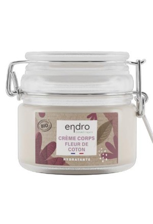 ENDRO crema corpo nat fiori di cotone flacone in vetro 100ml